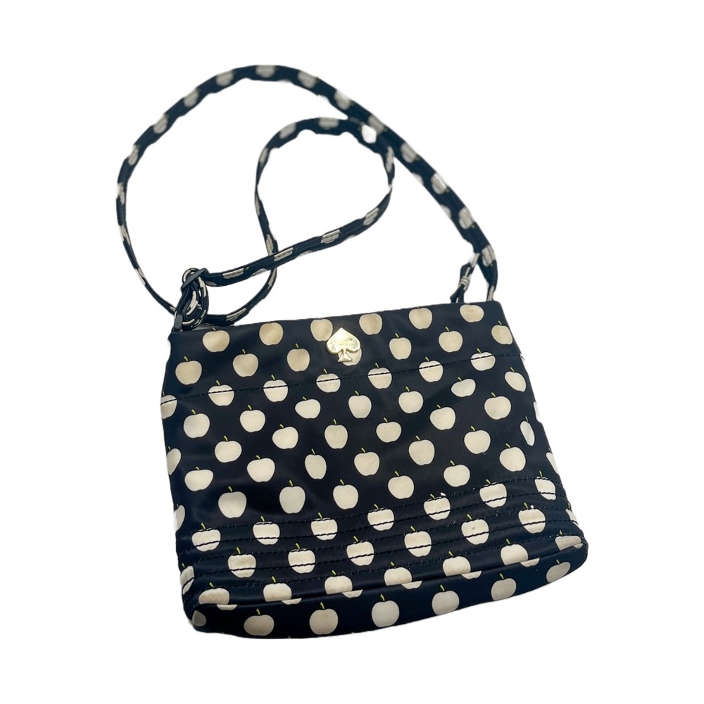 kate spade Crossbody Black and White Polka Dot Nylon Bag